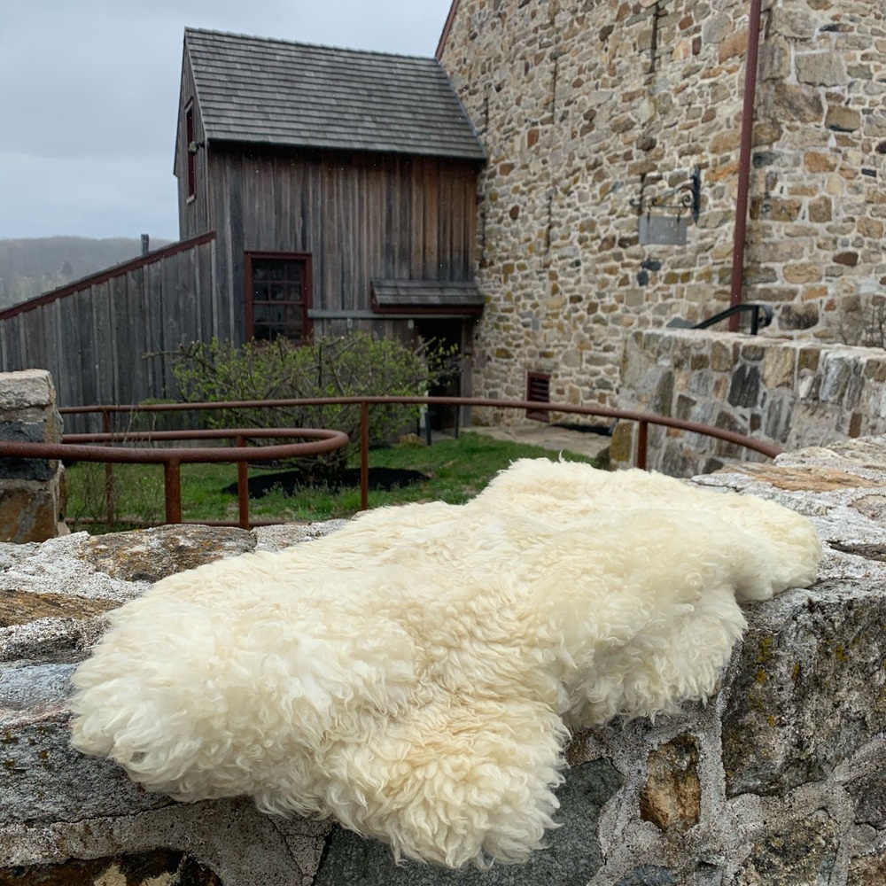 100% Authentic Lamb Skin Accent Rug